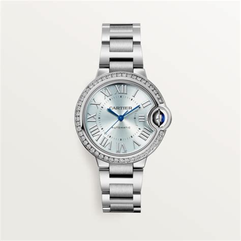 cartier ballon bleu 33mm automatic|cartier ballon bleu diamond bezel.